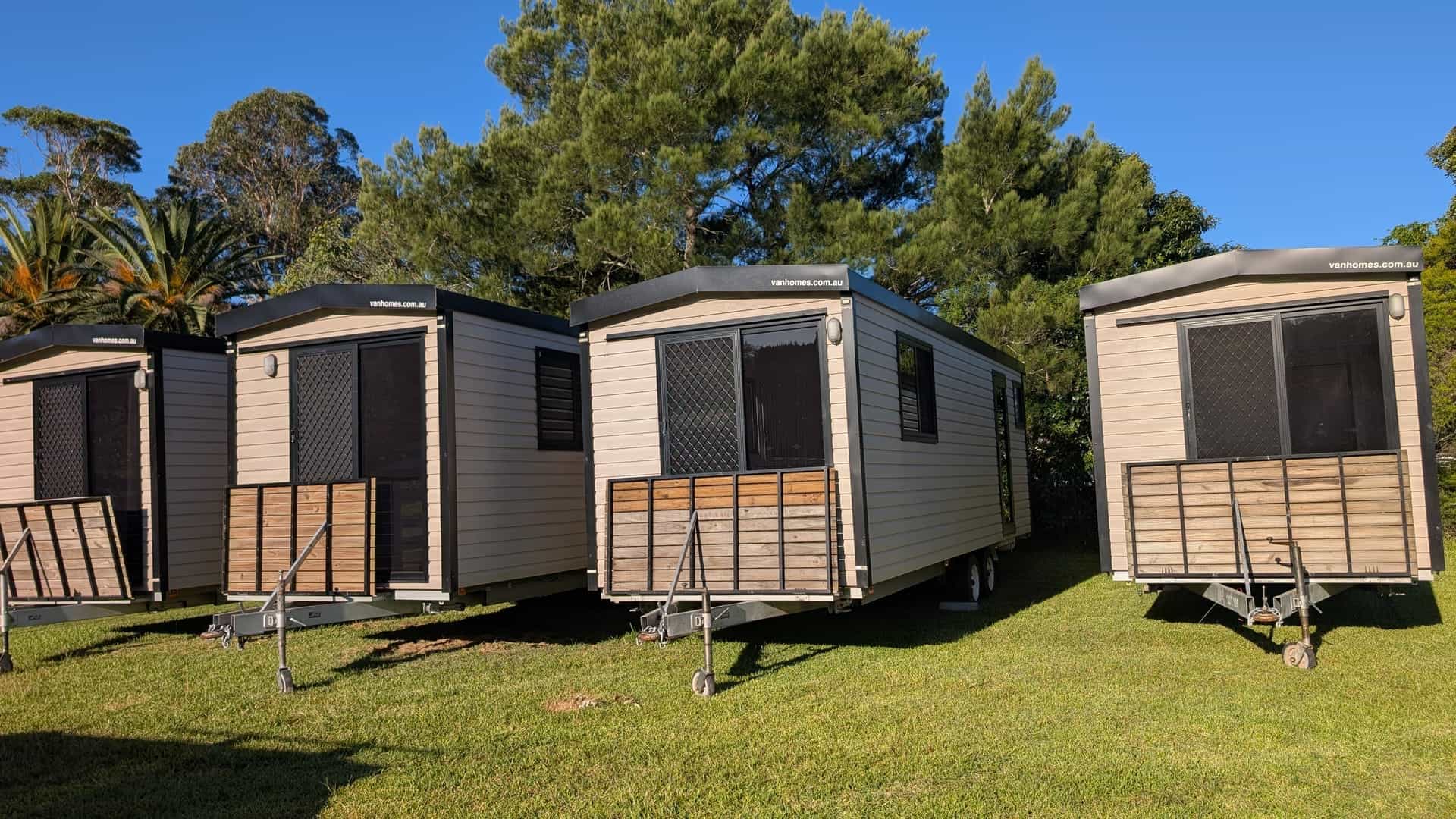 Fleet of portable rooms on wheels for hire